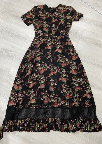 Çiçek Desenli Uzun Bohem Elbise - Görsel 9