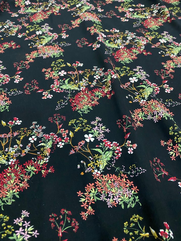 Çiçek Desenli Uzun Bohem Elbise - Görsel 5