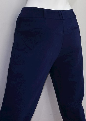 Ofis Pantolonu Antrasit Mavisi Koton - Görsel 7