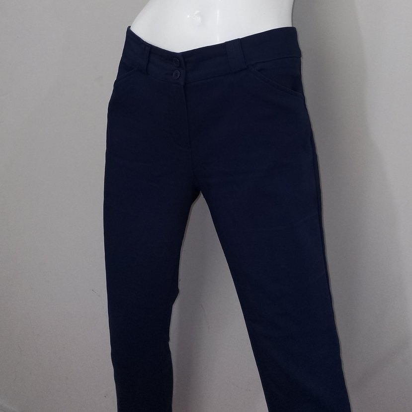 Ofis Pantolonu Antrasit Mavisi Koton - Görsel 5