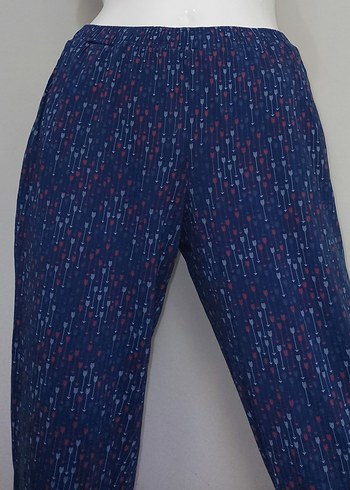 m Beden lacivert Renk Relax Mode Ok Desenli Pijama Yumuşak