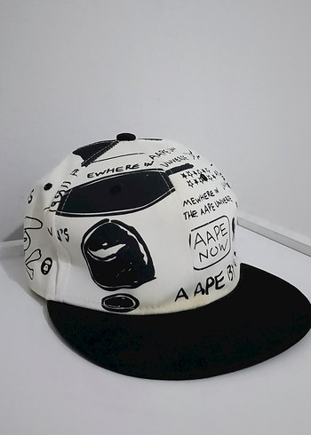 Beden AAPE Erkek Cap (Kep) Şapka Siyah Yazılı