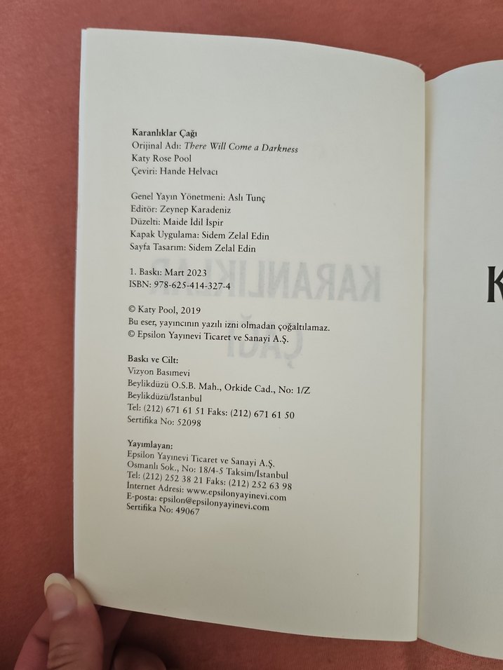 Karanlıklar Çağı - Katy Rose Pool - Görsel 2