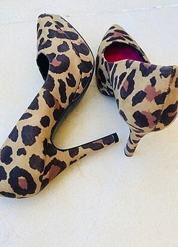 37 Beden Hm leopar topuklu