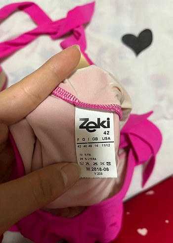 Pembe Askılı Kadın Mayo - Görsel 5