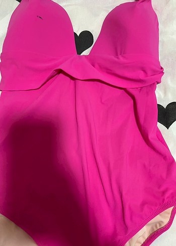 Pembe Askılı Kadın Mayo - Görsel 3