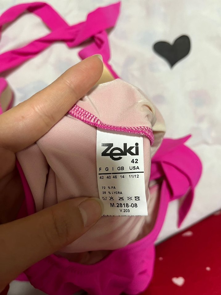 Pembe Askılı Kadın Mayo - Görsel 5