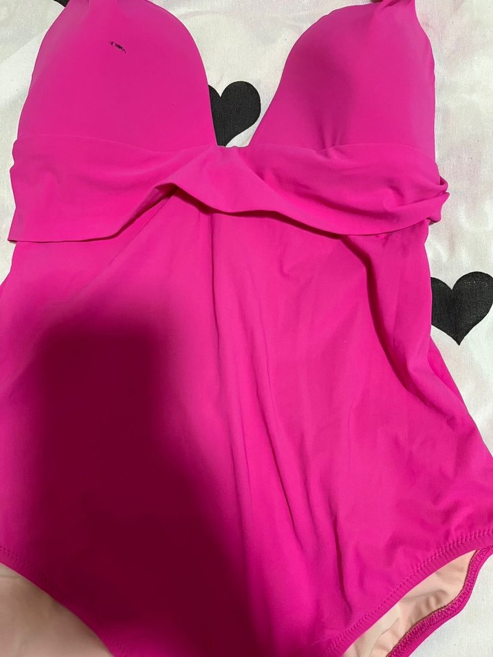 Pembe Askılı Kadın Mayo - Görsel 3