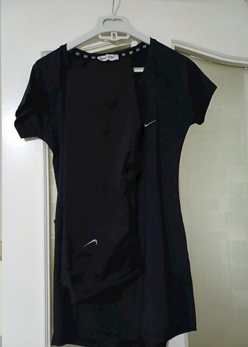 Antrasit fitness tayt veTişörtü, Kısa Kollu, Dar Kesim - Görsel 2