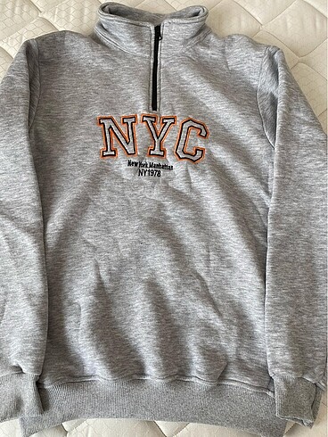 m Beden Fermuar yakalı sweatshirt