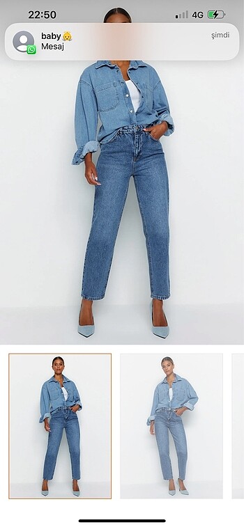 TM mavi mom jean