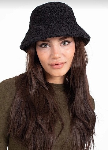 Bucket peluş şapka 