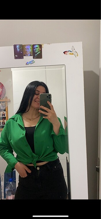 yeşil gömlek