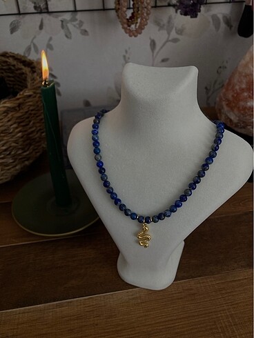 Lapis Lazuli Doğal Taş Kolye