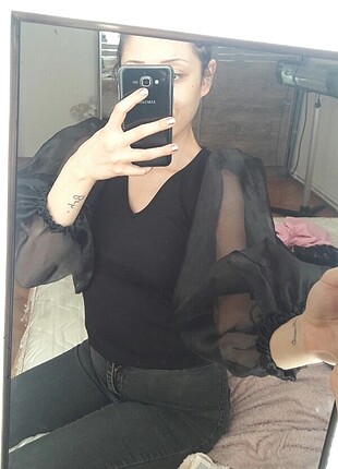 Tül bluz