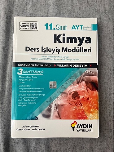 Aydın 11. Sınıf Kimya Ders İşleyiş Modülleri
