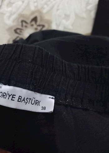 Siyah Kadın Mini Kumaş Pantolon