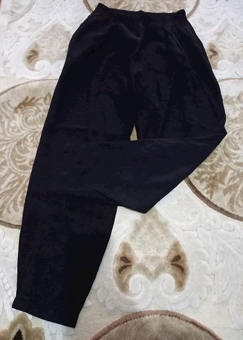 38 Beden Siyah Kadın Mini Kumaş Pantolon