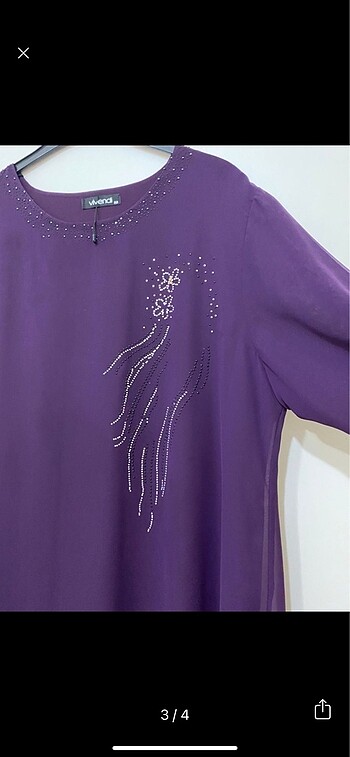 50 Beden Mor Tunik