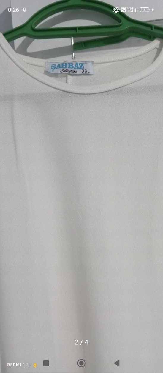 Beyaz Bohem Uzun Kollu Uzun tunik - Görsel 4