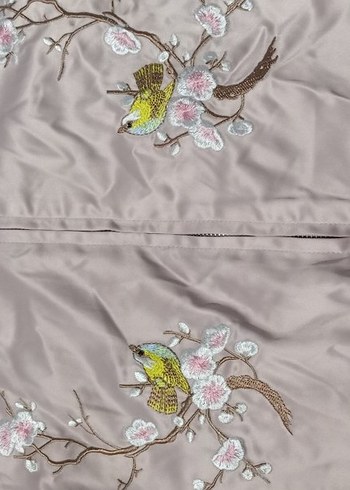 Bej Midi Kadın Ceket, Fermuarlı, Rahat Kesim - Görsel 6