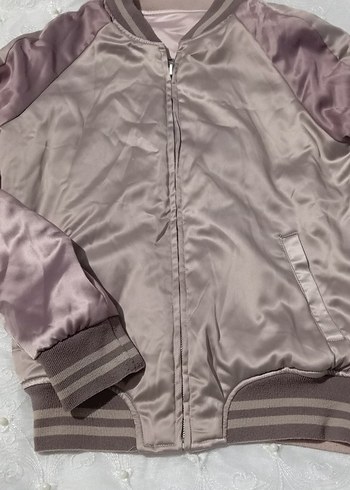 Bej Midi Kadın Ceket, Fermuarlı, Rahat Kesim - Görsel 2