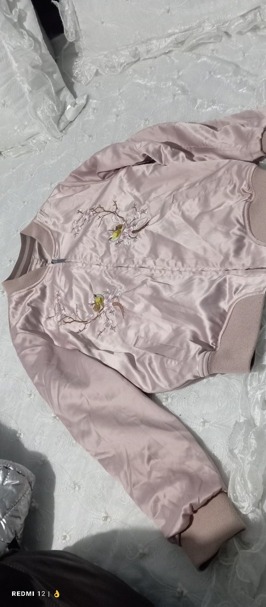 Bej Midi Kadın Ceket, Fermuarlı, Rahat Kesim - Görsel 5