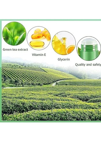  Beden Yeşil Çay Özlü Siyah Nokta Maskesi - Green Mask %100 Natural