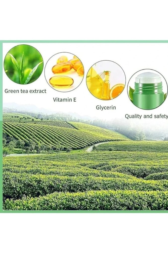Yeşil Çay Özlü Siyah Nokta Maskesi - Green Mask %100 Natural - Görsel 3
