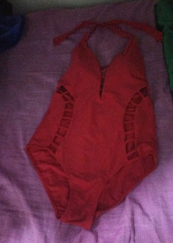 Kırmızı Bohem Kadın Mayo - Görsel 4