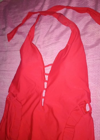 Kırmızı Bohem Kadın Mayo - Görsel 2