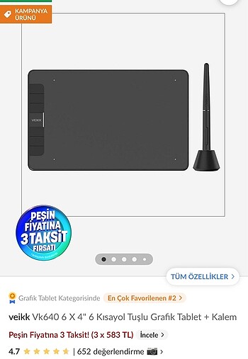 veikk Vk640 Grafik Tablet