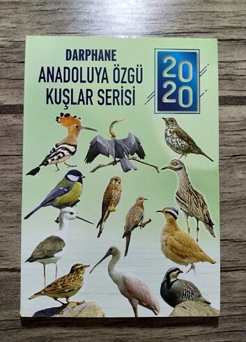 2020 Anadolu'ya Özgü Kuşlar Serisi Özel Kitinde 12 Adet