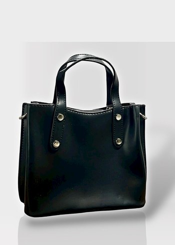 Siyah Deri Kemerli Kadın Çanta - Görsel 2