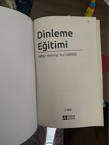  Dinleme Eğitimi pegem yayınları