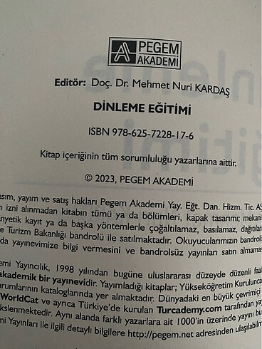  Beden Renk Dinleme Eğitimi pegem yayınları