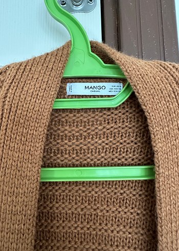 Kadın Kahverengi Midi Örgü Hırka - Görsel 2