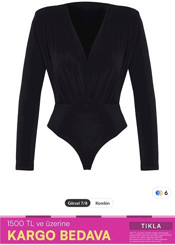 Kahverengi V Yaka Uzun Kollu Drapeli Bluz - Görsel 7