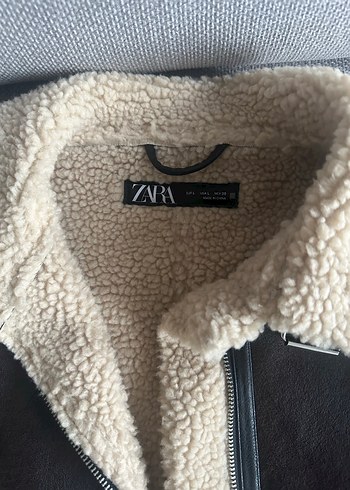 Tokalı kahverengi zara vşral  Deri Biker Yelek - Görsel 5