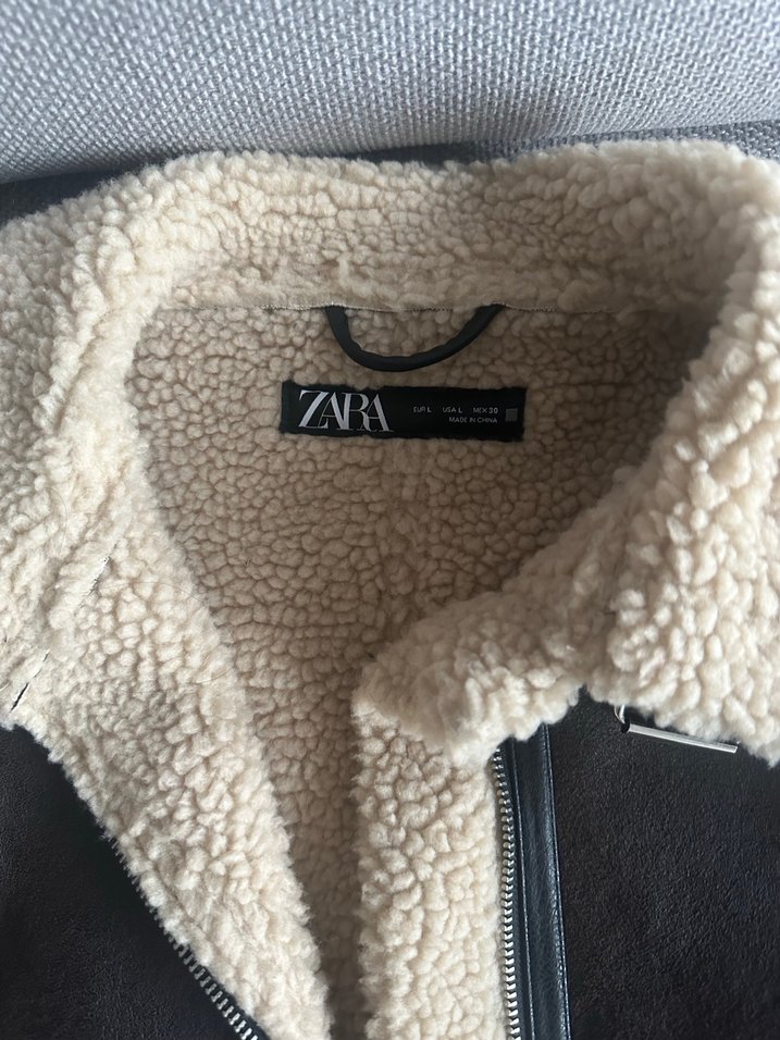 Tokalı kahverengi zara vşral  Deri Biker Yelek - Görsel 5