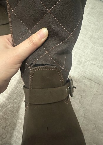 Kahverengi Deri Biker Dizüstü Bot - Görsel 7