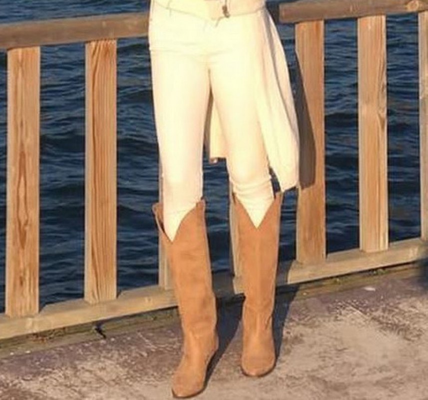 Kahverengi süet  Çizme - Görsel 2