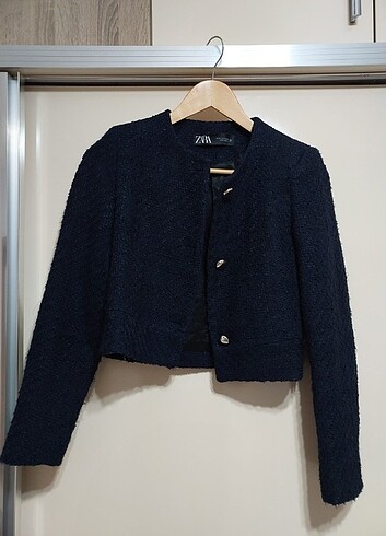 ZARA lacivert blazer ceket
