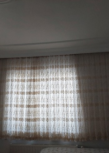 brillife gold altın işlemeli perde - Görsel 10