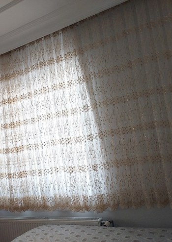 brillife gold altın işlemeli perde - Görsel 5