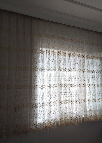 brillife gold altın işlemeli perde - Görsel 7