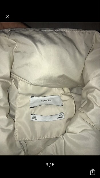 l Beden ten rengi Renk Bershka şişme yelek