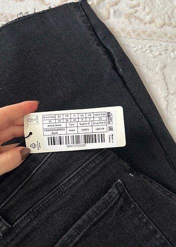 Gri Regular Fit Midi Kadın Kot Pantolon - Görsel 4