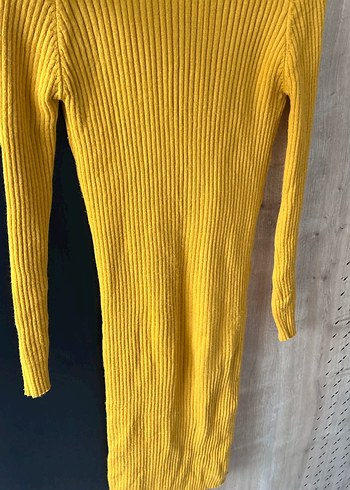 Sarı Balıkçı Yaka Triko Kadın Kazak - Görsel 2