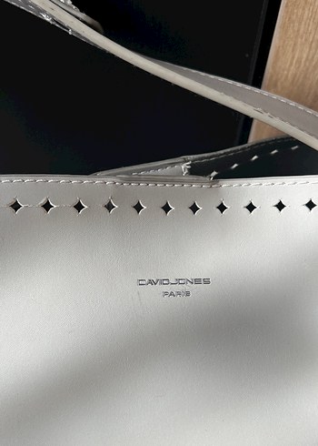 Gri Deri Minimalist Kadın Çanta - Görsel 2